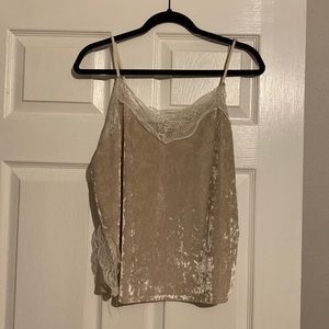 Velvet Cream Colored Cami